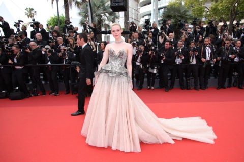 Elle Fanning attends the 2023 Cannes Film Festival Red Carpet