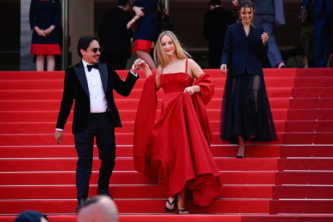 Jennifer Lawrence flip-flops Cannes